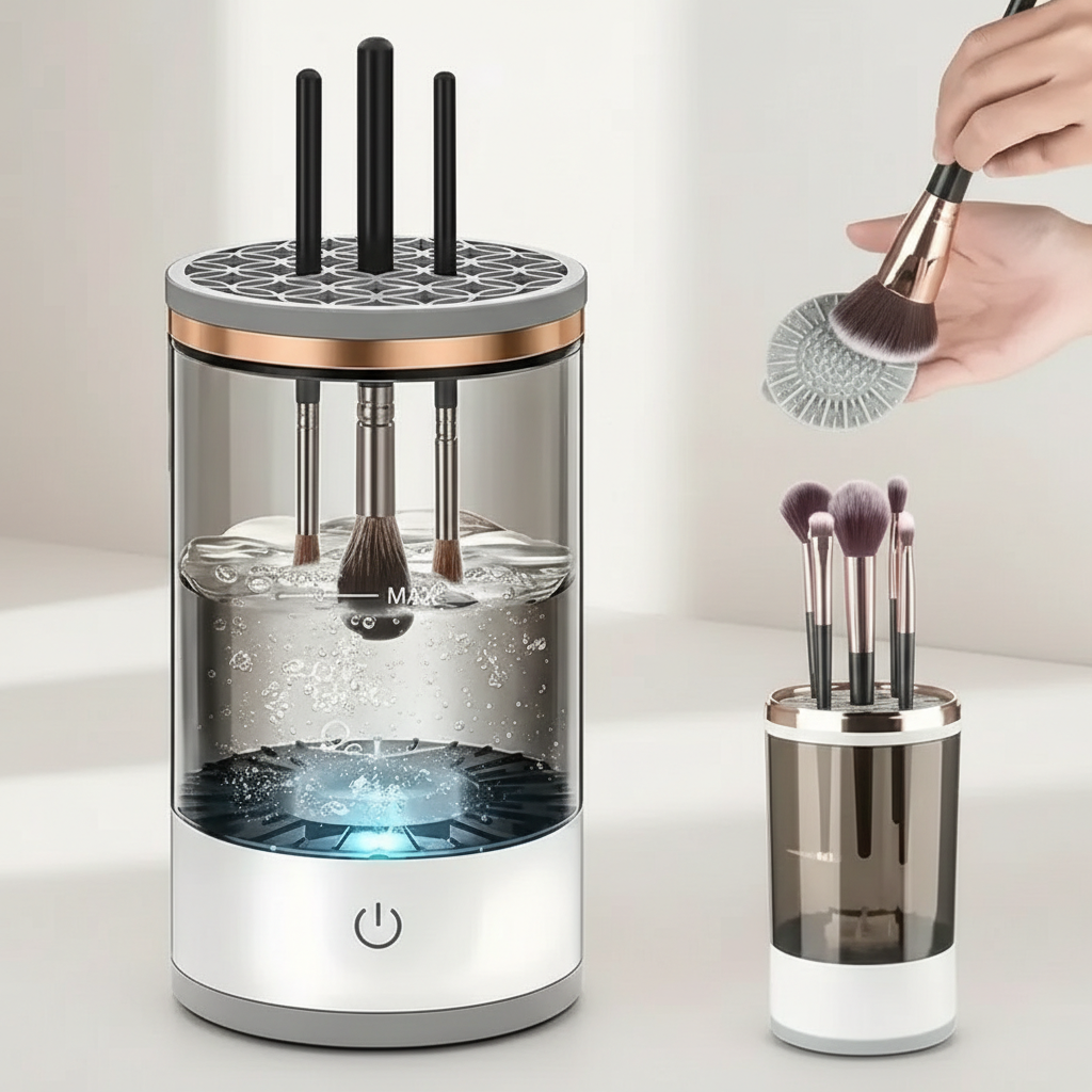 Nettoyeur Électrique de Pinceaux de Maquillage